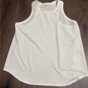 Lululemon Athletica White Sleeveless Tank Top